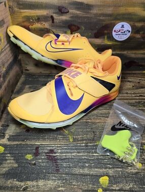 Nike Air Zoom Long Jump Elite Track Spikes Mens 9.5 Citron Pulse FZ9326-800 New